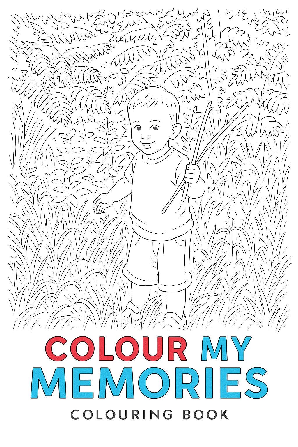 Custom Photo Colouring Book | Personalised A4 Line Art from Your Photos | Unique Gift for Kids & Adults