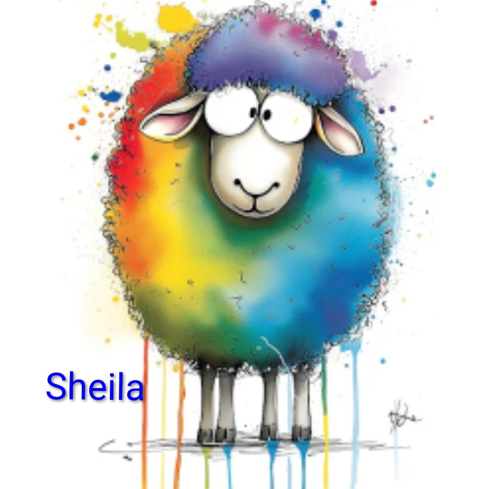 Rainbow Sheep Sweatshirt – Fun & Colourful Quirky Animal Print | Quirky Sheep Collection