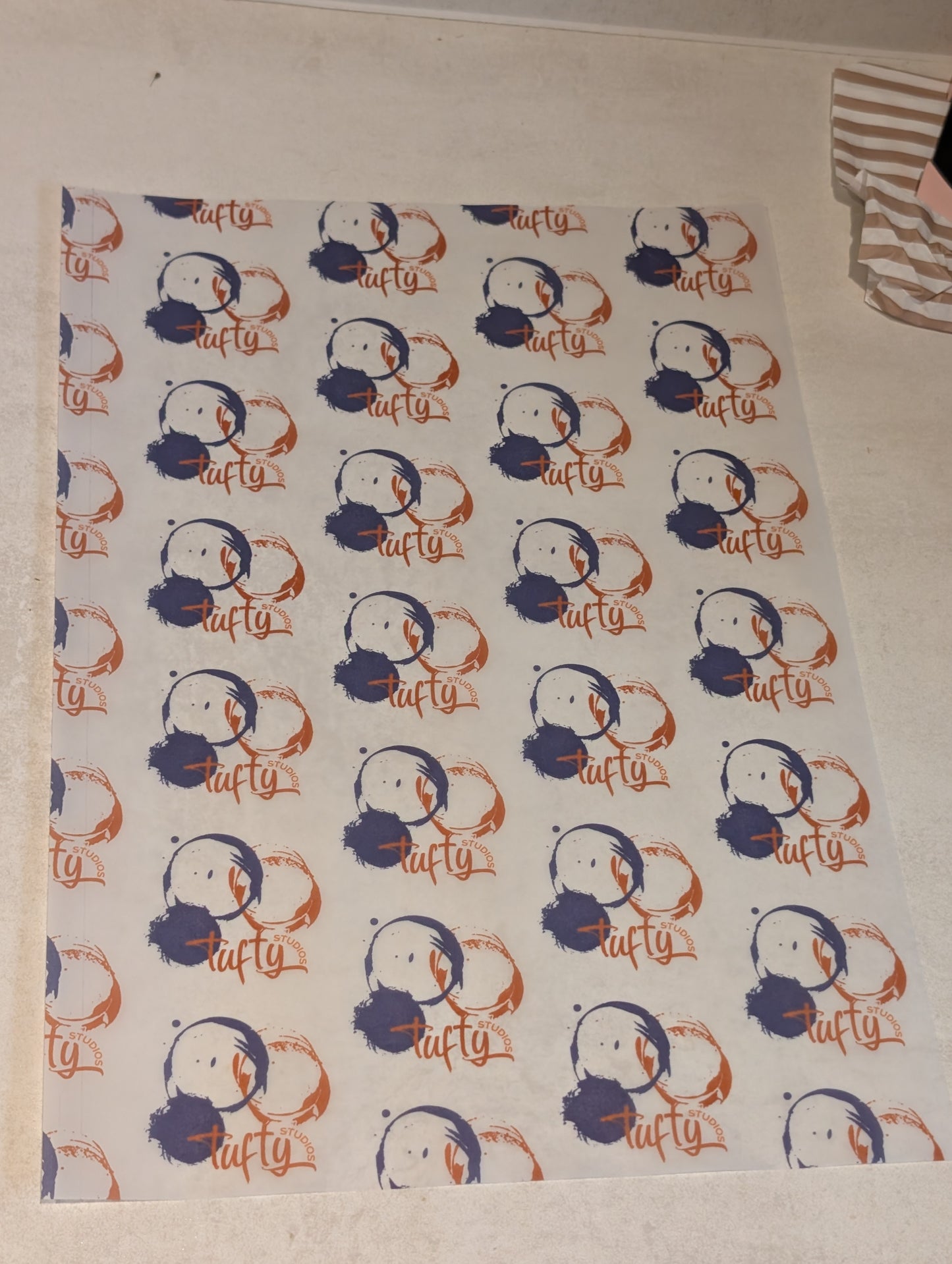 Branded Wrapping Paper – Personalised Vellum or Kraft with Your Logo | Eco-Friendly Small Business Packaging