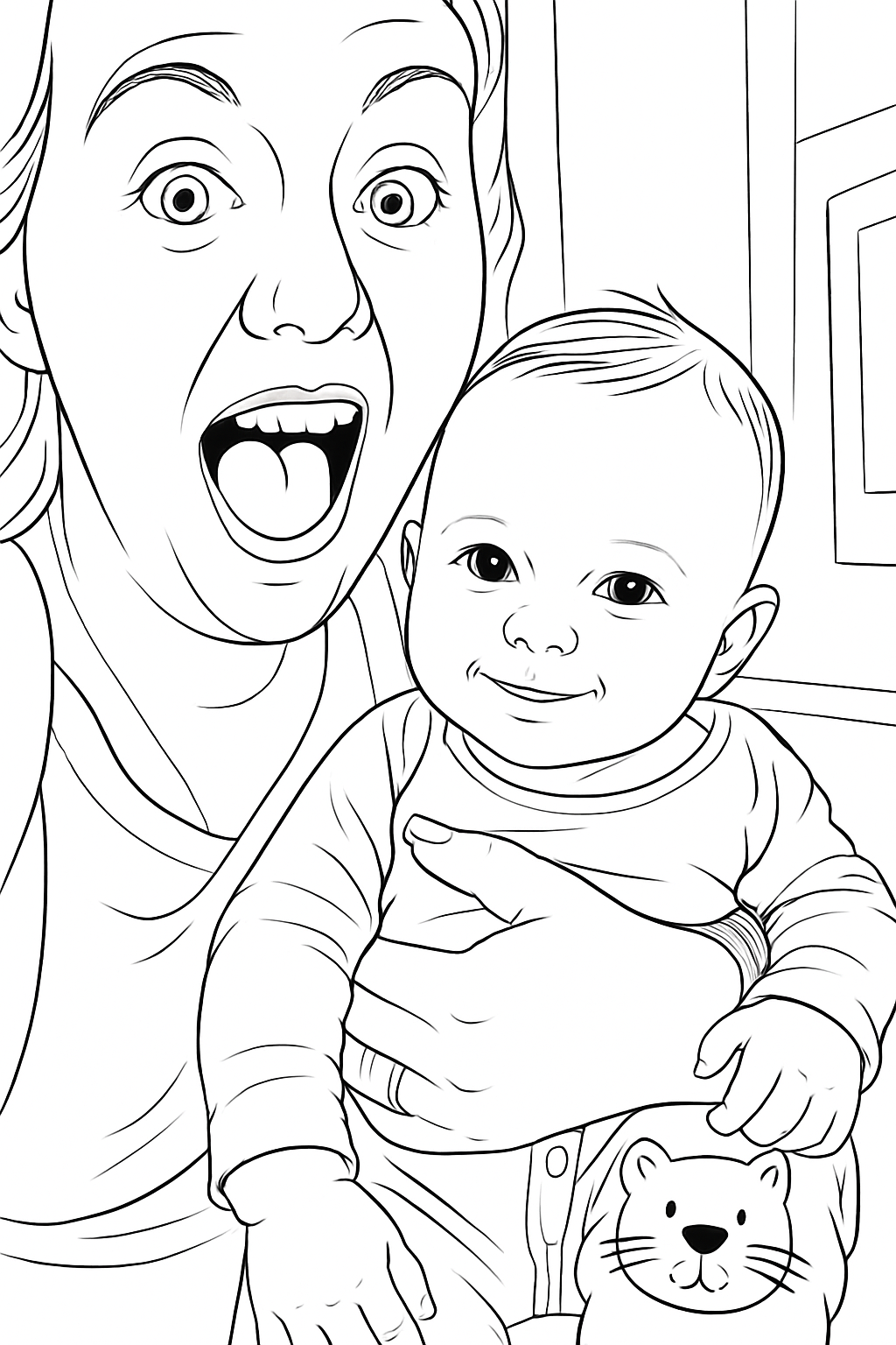 Custom Photo Colouring Book | Personalised A4 Line Art from Your Photos | Unique Gift for Kids & Adults