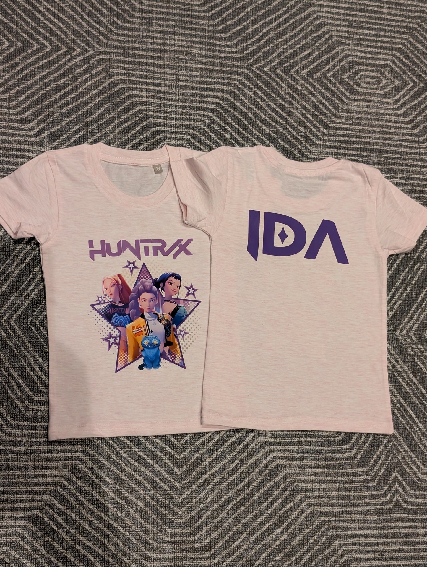Huntrix K-Pop Fan T-Shirt (Kids & Adults, Pink or Purple)