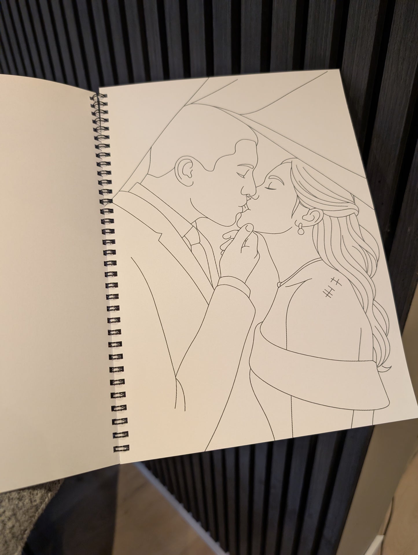 Personalised Wedding Favour Colouring Page | Custom A5 Guest Keepsake