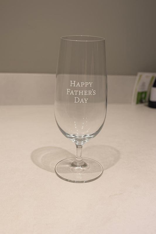 Personalised Beer Glass | Custom Engraved Pint Glass | Gift for Dad Groomsmen Bridesmaids | Unique and Thoughtful Gifting