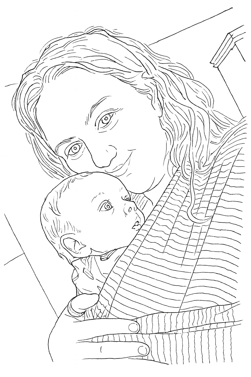 Custom Photo Colouring Book | Personalised A4 Line Art from Your Photos | Unique Gift for Kids & Adults