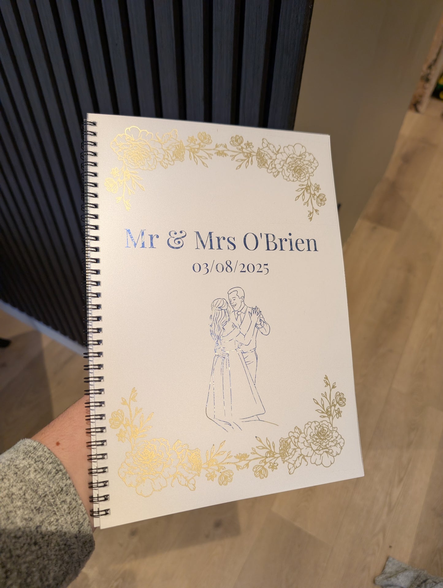Personalised Wedding Keepsake Colouring Book | Custom Photo to Colouring Art